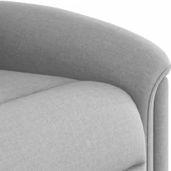 vidaXL Sillón de masaje reclinable de pie de tela Gris nube Outlet