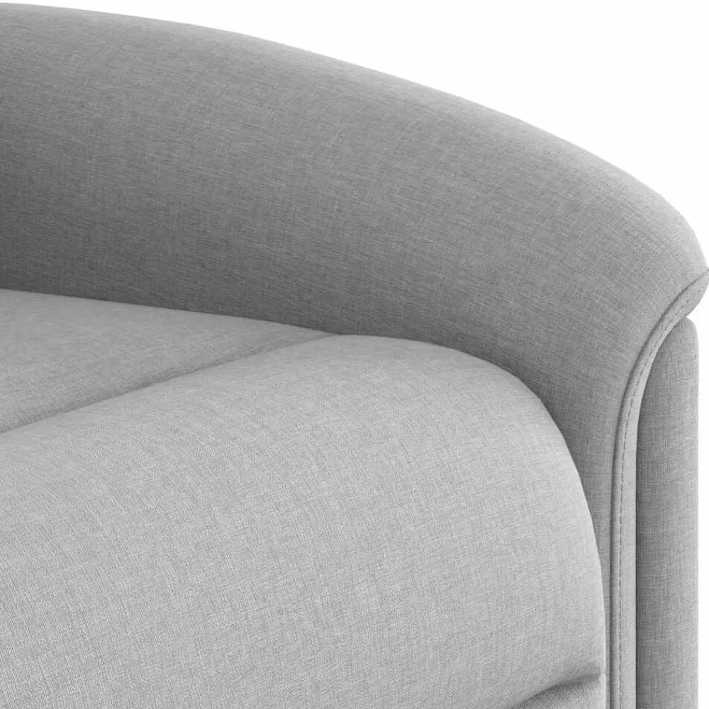 vidaXL Sillón de masaje reclinable de pie de tela Gris nube Outlet