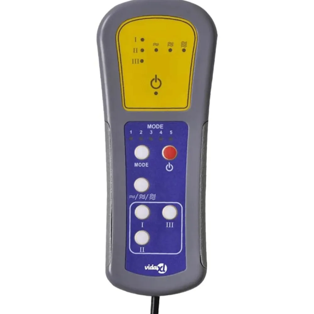 vidaXL Sillón de masaje reclinable de pie de tela Gris nube Outlet