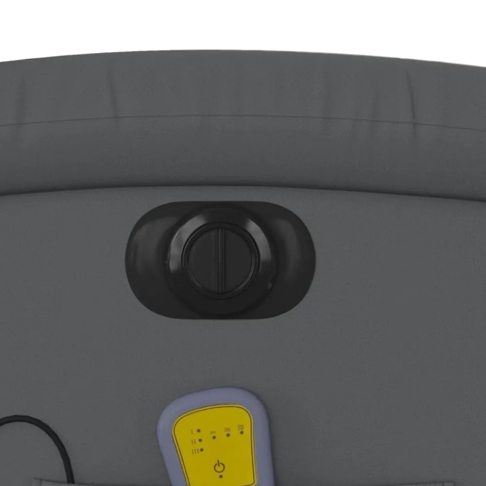 vidaXL Sillón de masaje reclinable eléctrico cuero sintético Gris New