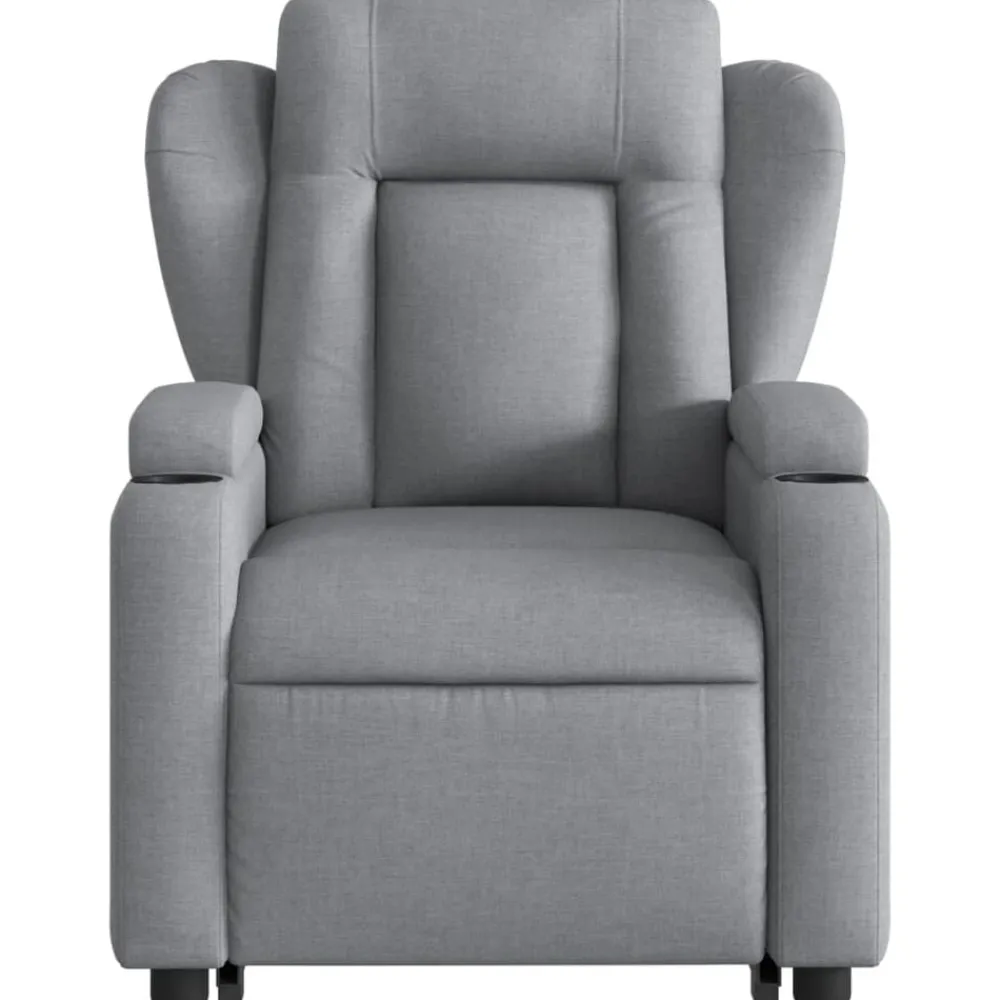 vidaXL Sillas-Sillón de masaje reclinable de pie de tela