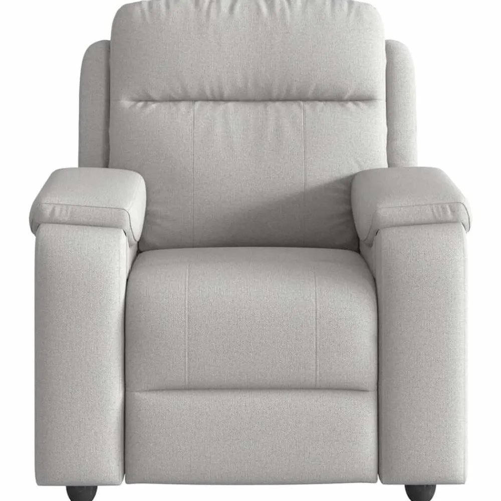 vidaXL Sillón de masaje reclinable de tela gris nube Best
