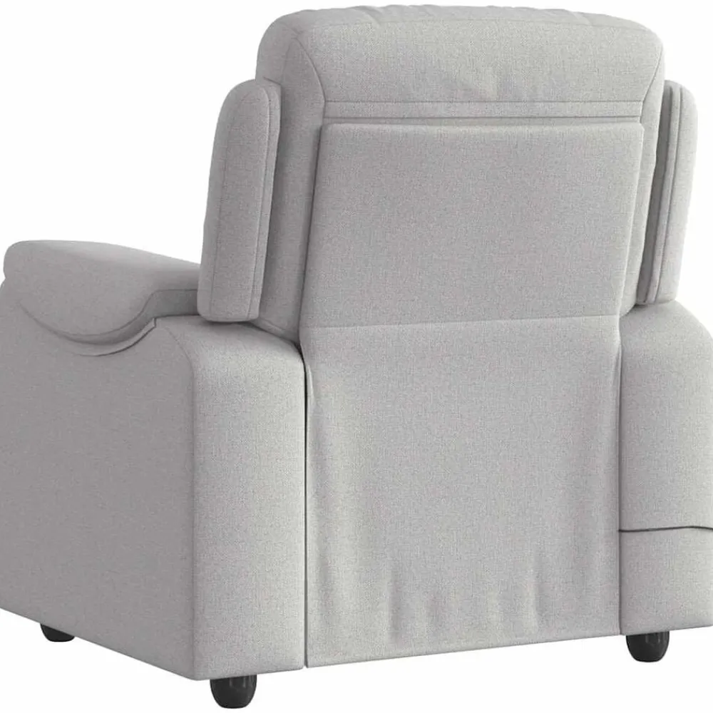 vidaXL Sillón de masaje reclinable de tela gris nube Best