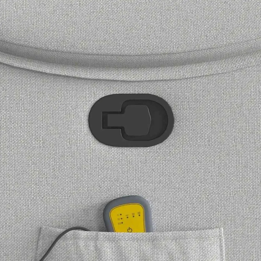 vidaXL Sillón de masaje reclinable de tela gris nube Best