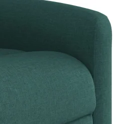 vidaXL Sillón de masaje reclinable de tela Verde oscuro Online