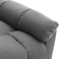 vidaXL Sillón de masaje reclinable de tela Gris claro Sale
