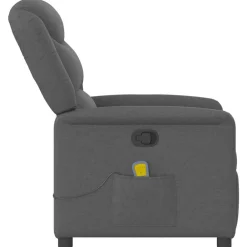 vidaXL Sillas-Sillón de masaje reclinable de tela