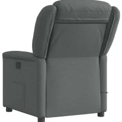 vidaXL Sillas-Sillón de masaje reclinable de tela