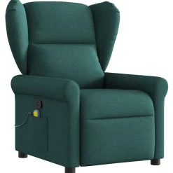 vidaXL Sillas-Sillón de masaje reclinable de tela
