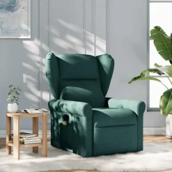 vidaXL Sillas-Sillón de masaje reclinable de tela