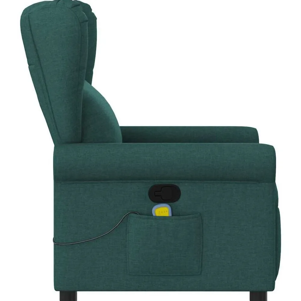 vidaXL Sillas-Sillón de masaje reclinable de tela
