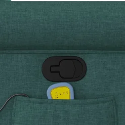 vidaXL Sillas-Sillón de masaje reclinable de tela