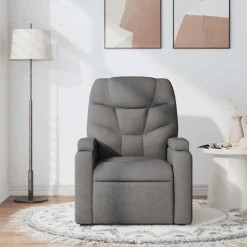 vidaXL Sillas-Sillón de masaje reclinable de tela