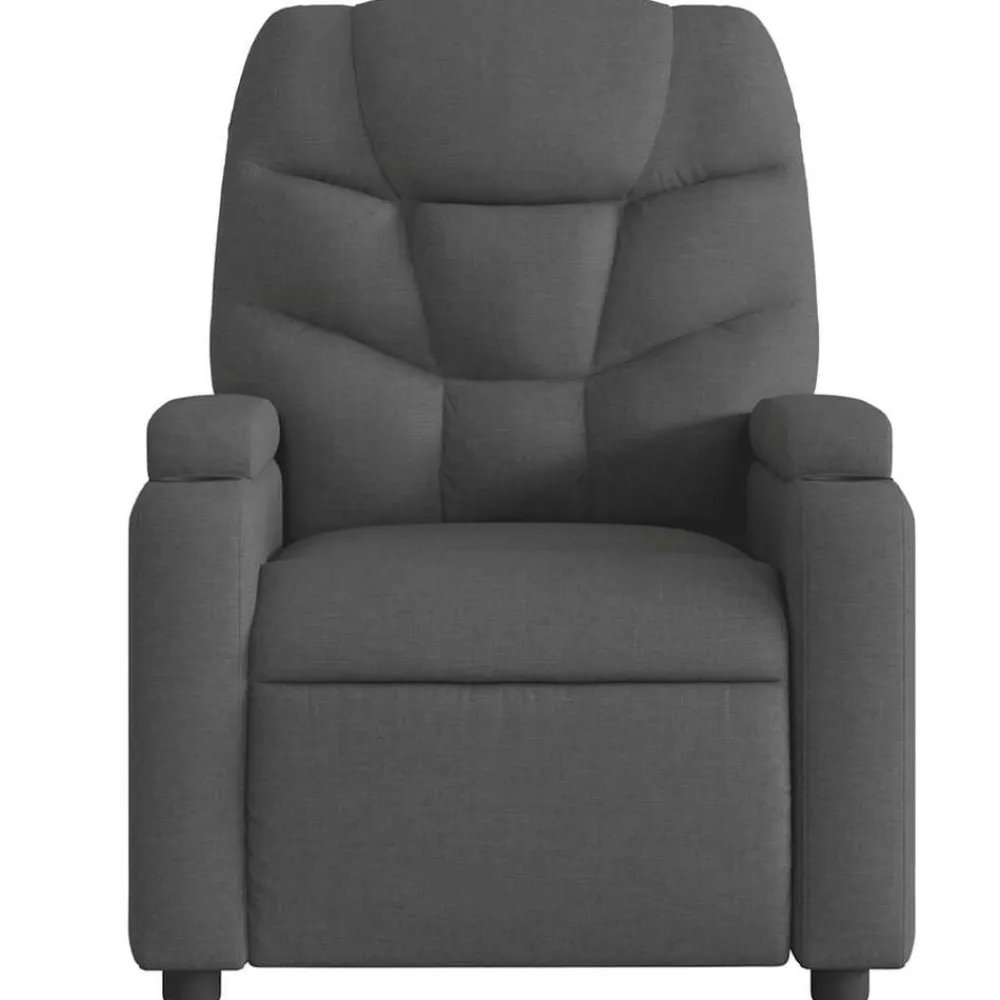 vidaXL Sillas-Sillón de masaje reclinable de tela