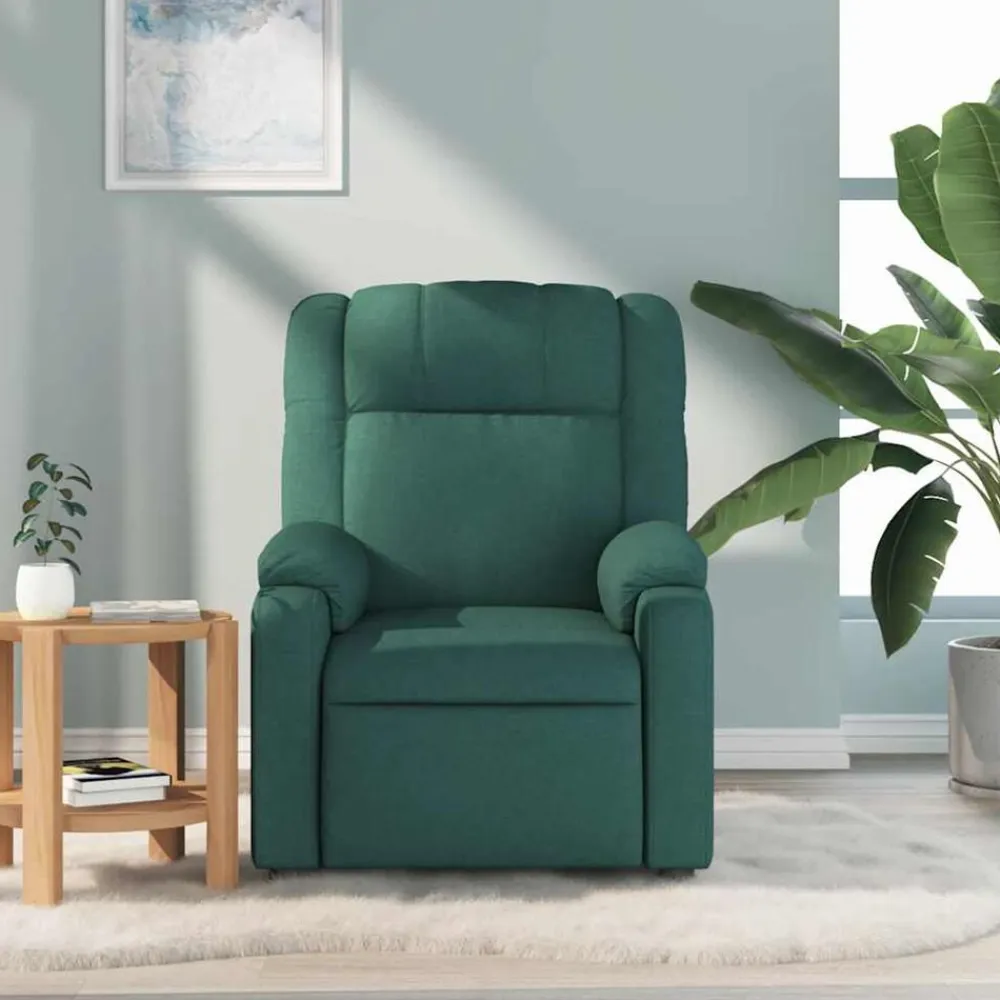 vidaXL Sillas-Sillón de masaje reclinable de tela