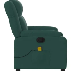 vidaXL Sillas-Sillón de masaje reclinable de tela
