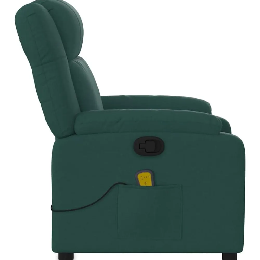vidaXL Sillas-Sillón de masaje reclinable de tela