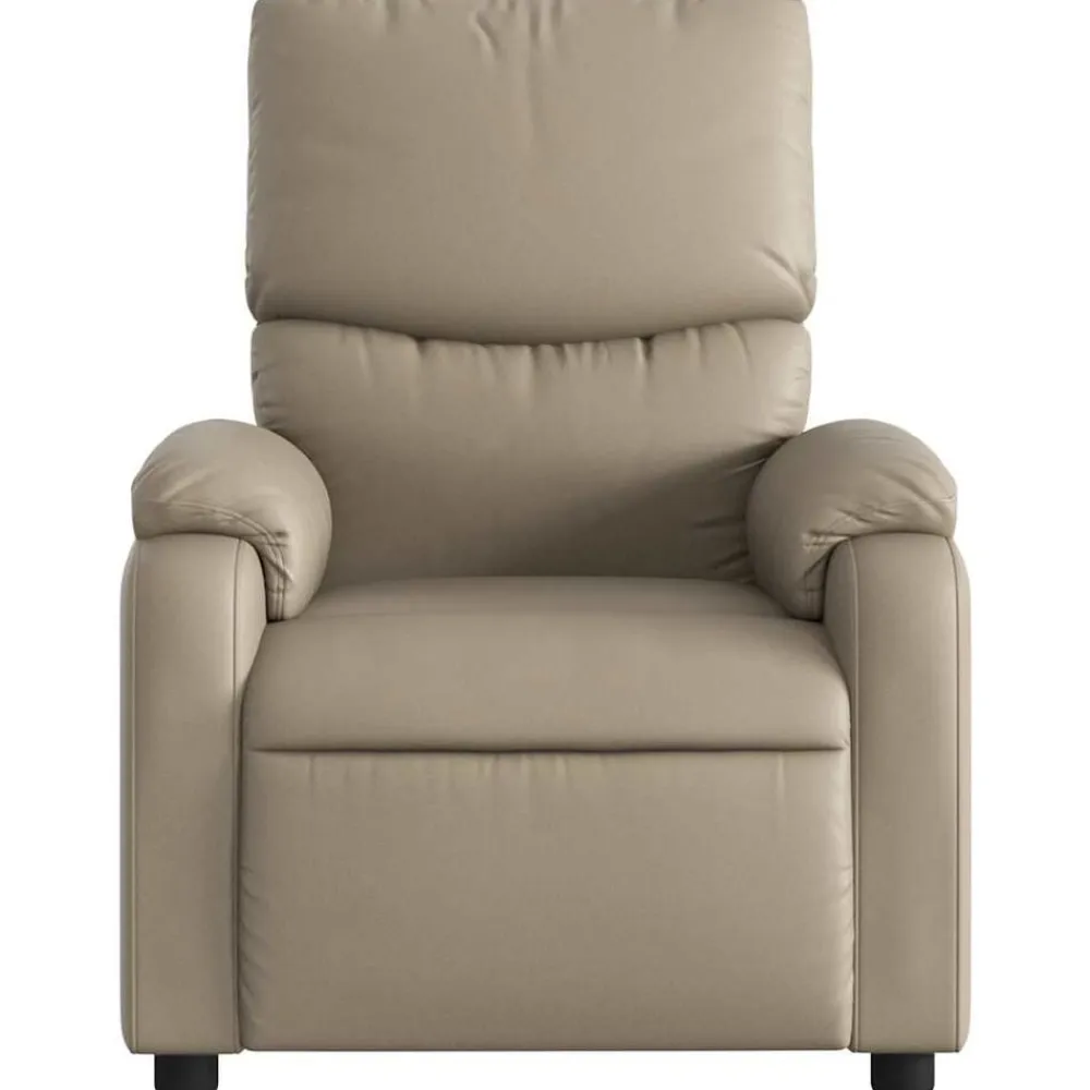 vidaXL Sillas-Sillón de masaje reclinable cuero sintético color