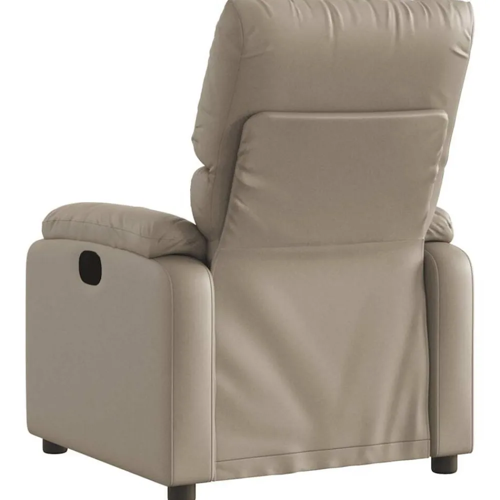 vidaXL Sillas-Sillón de masaje reclinable cuero sintético color