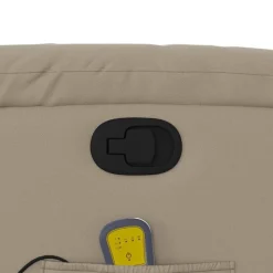 vidaXL Sillas-Sillón de masaje reclinable cuero sintético color