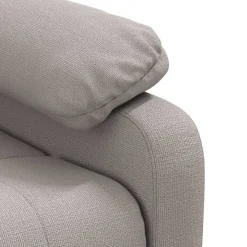 vidaXL Sillas-Sillón de masaje reclinable de tela gris