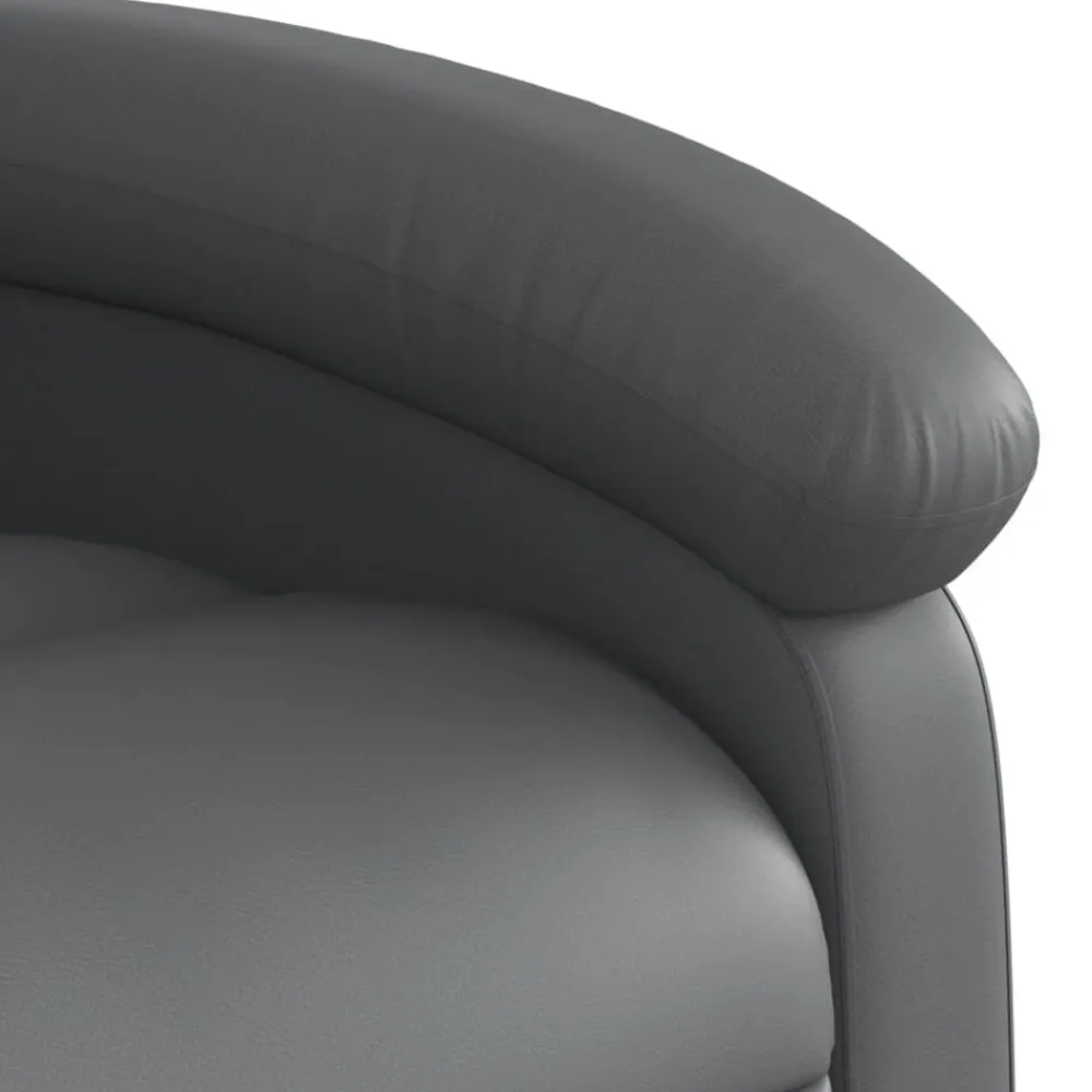 vidaXL Sillas-Sillón de masaje reclinable cuero sintético