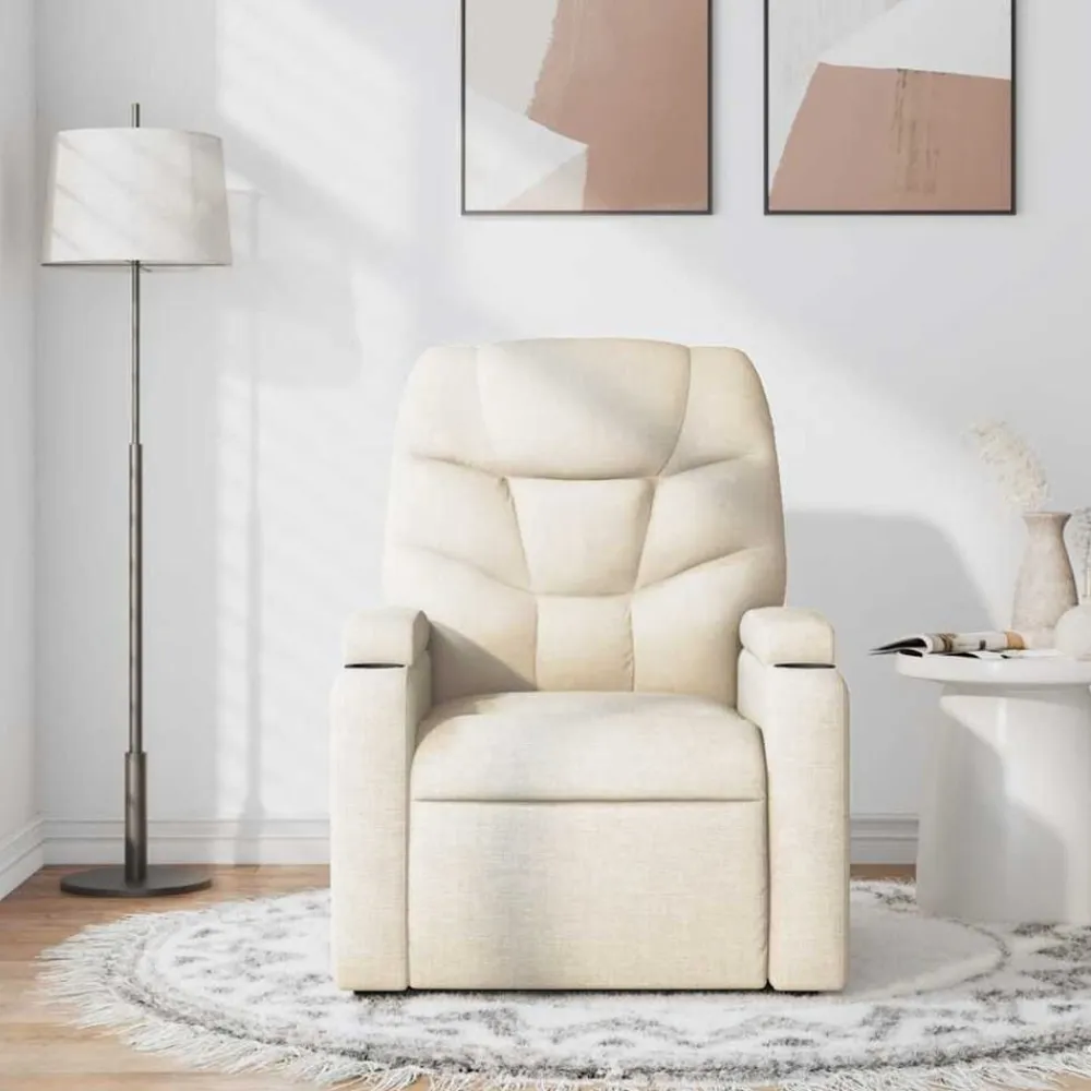 vidaXL Sillas-Sillón de masaje reclinable de tela