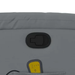 vidaXL Sillón de masaje reclinable cuero sintético Gris New