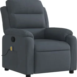vidaXL Sillas-Sillón de masaje reclinable de terciopelo