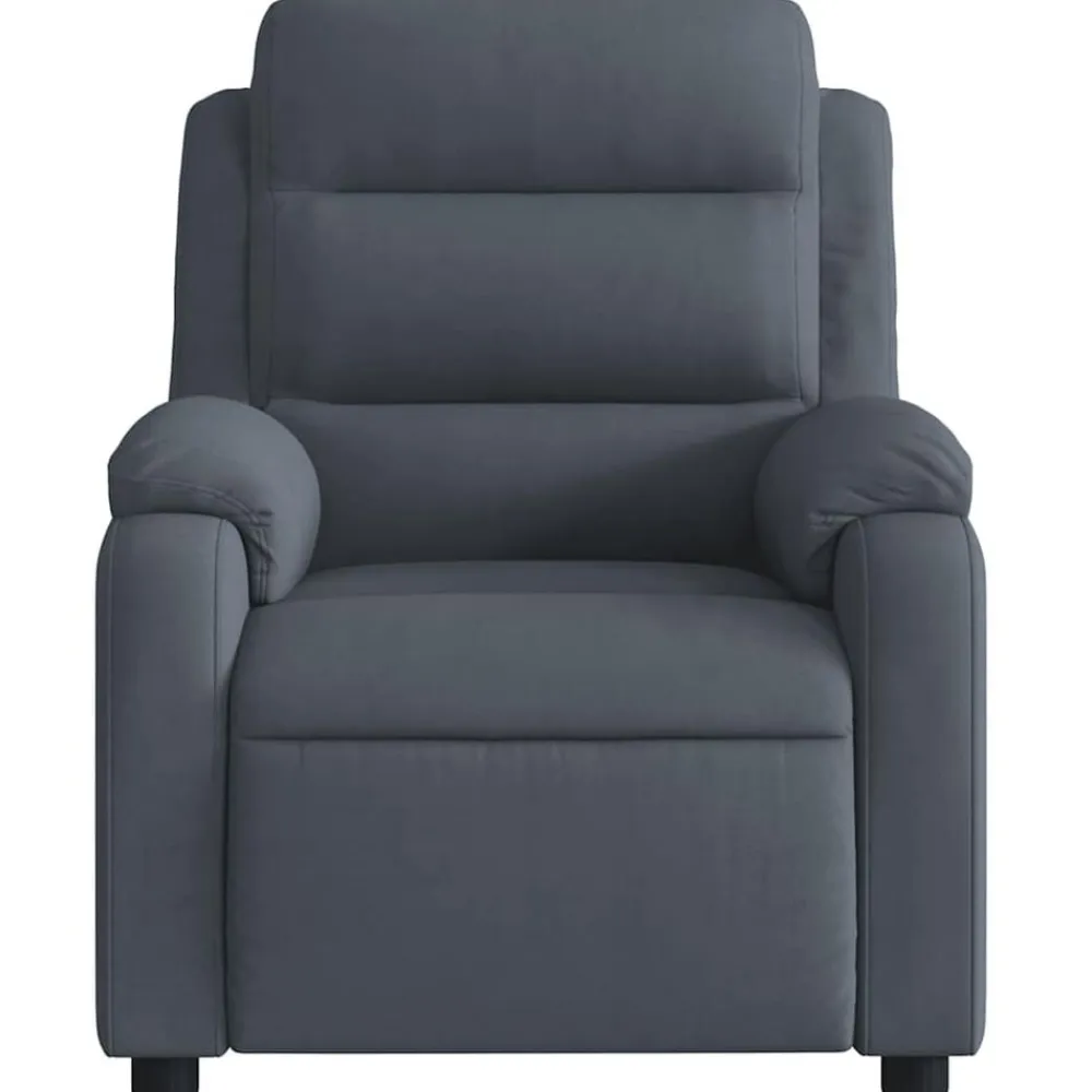 vidaXL Sillas-Sillón de masaje reclinable de terciopelo