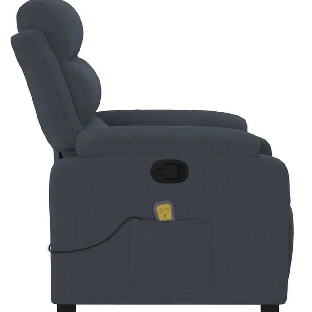 vidaXL Sillas-Sillón de masaje reclinable de terciopelo