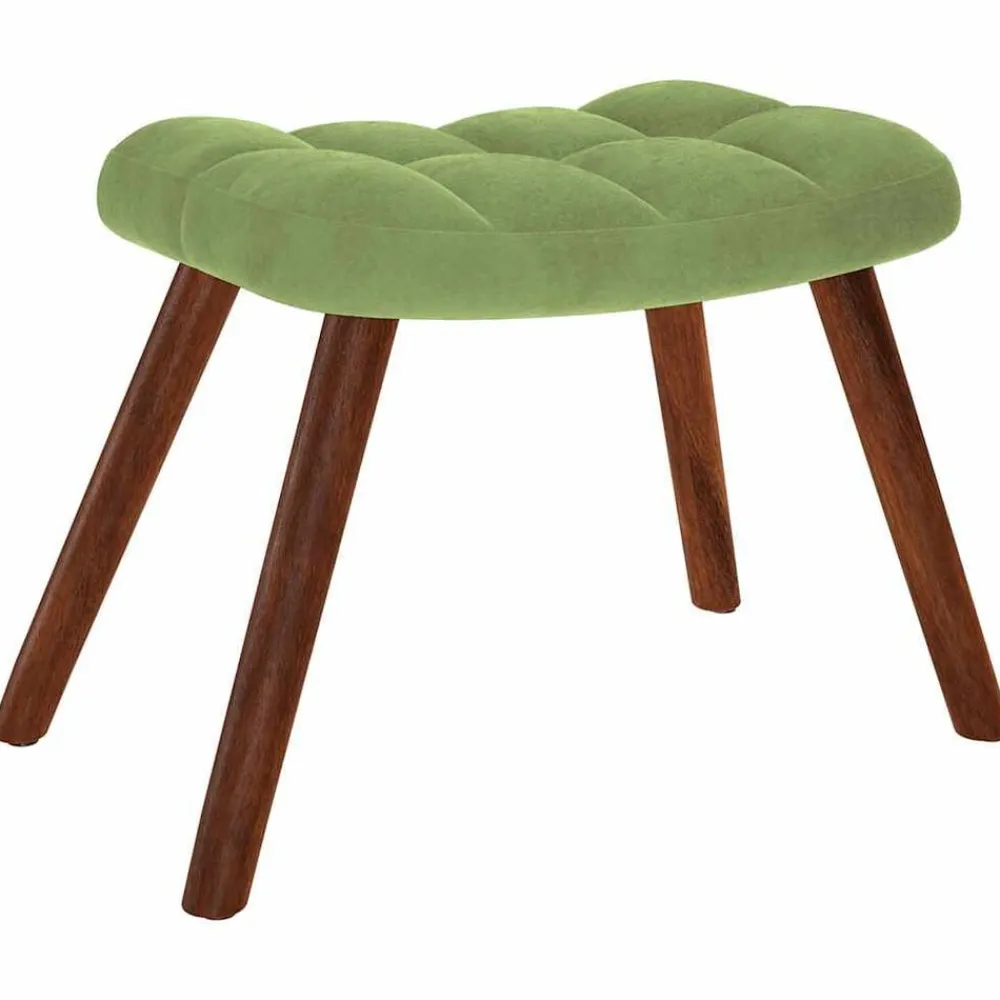 vidaXL Sillas-Sillón de relax con reposapiés terciopelo