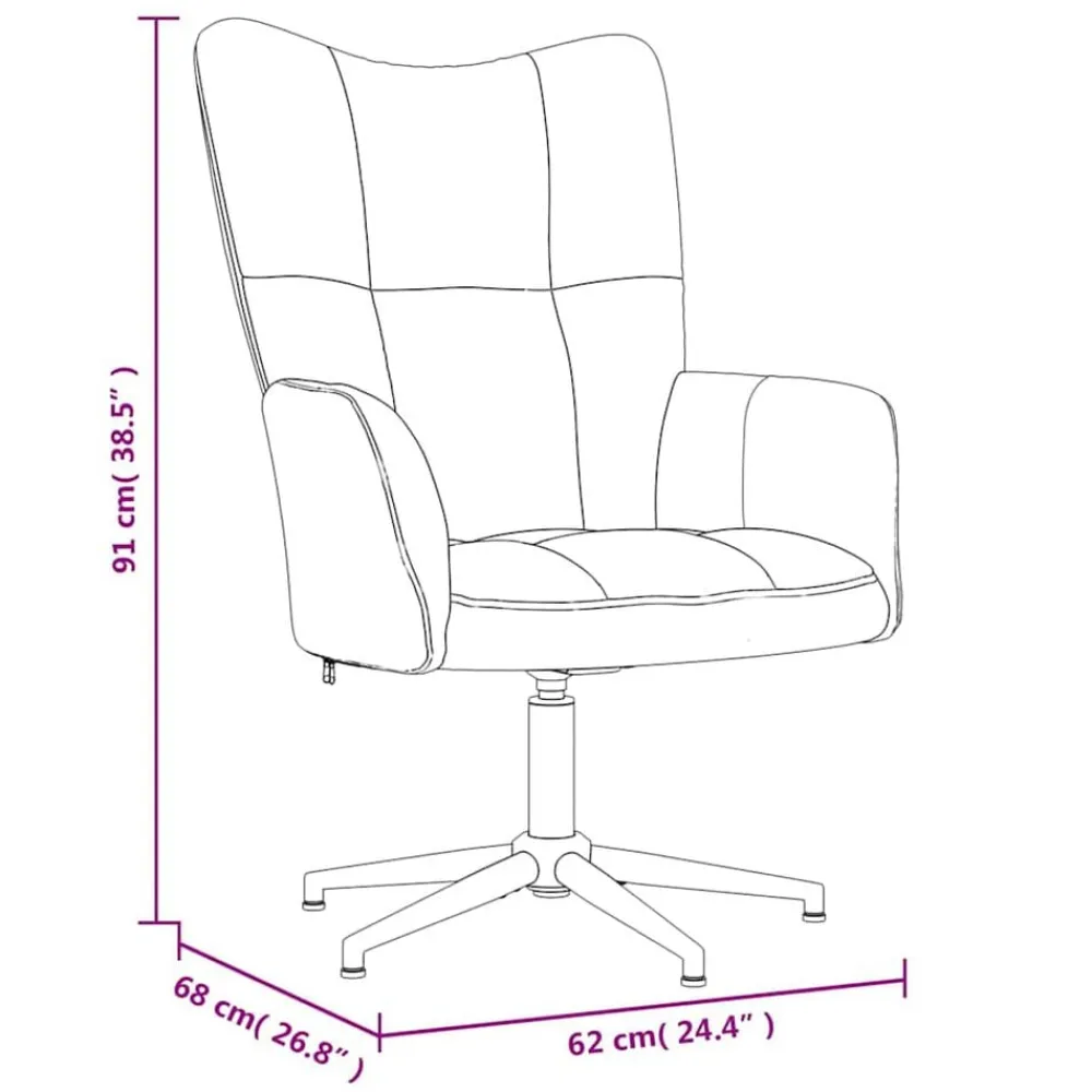 vidaXL Sillas-Sillón de relax con taburete terciopelo marrón