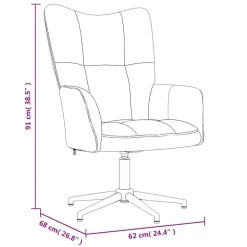 vidaXL Sillón de relax con taburete terciopelo Gris oscuro Hot