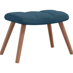 vidaXL Sillas-Sillón de relax con taburete terciopelo