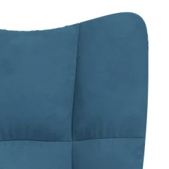 vidaXL Sillas-Sillón de relax con taburete terciopelo