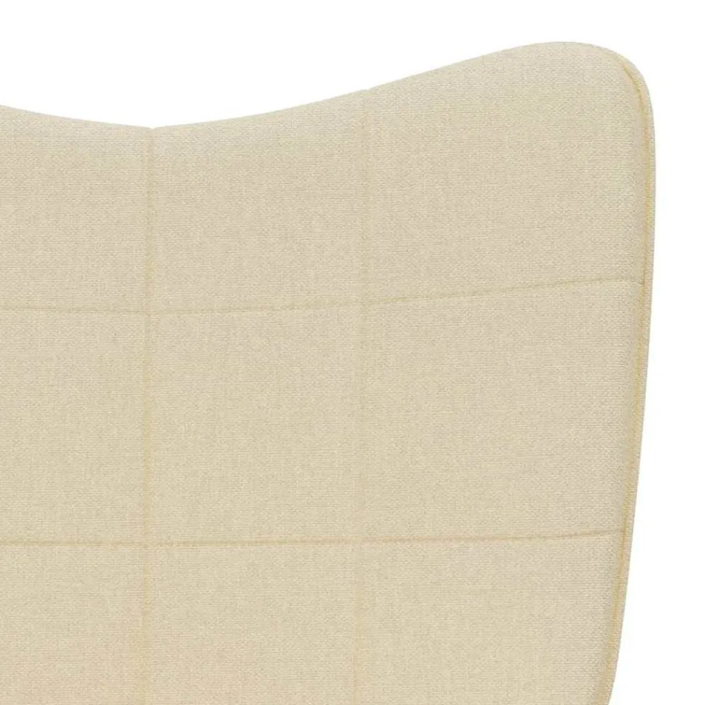 vidaXL Sillas-Sillón de relax con reposapiés de tela color