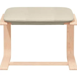 vidaXL Sillas-Sillón de relax con taburete tela color