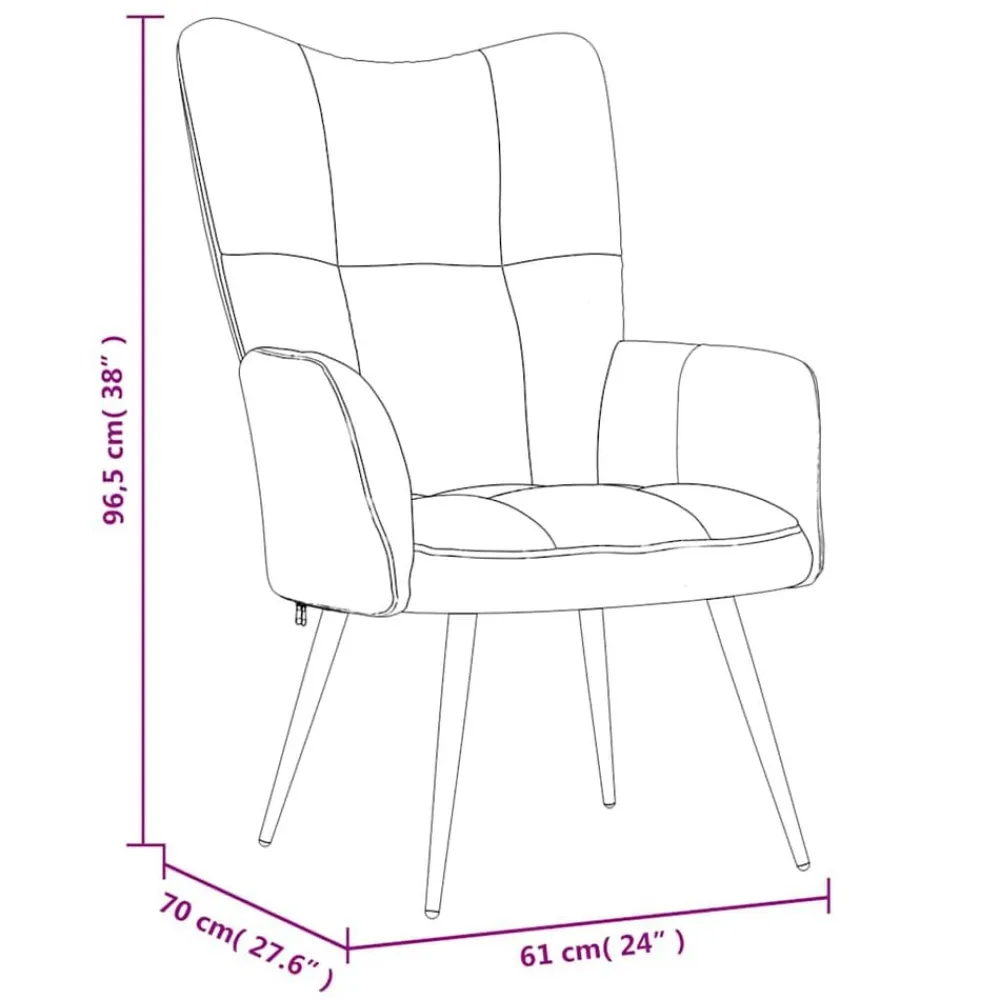 vidaXL Sillón de relax con taburete de terciopelo Gris claro Discount