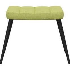 vidaXL Sillas-Sillón de relax con reposapiés tela