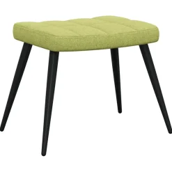 vidaXL Sillas-Sillón de relax con reposapiés tela