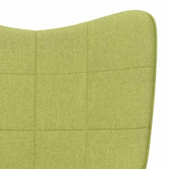 vidaXL Sillas-Sillón de relax con reposapiés tela