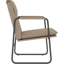 vidaXL Sillas-Sillón de relax cuero sintético color 55x64x80 cm