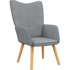 vidaXL Sillas-Sillón de relax de tela