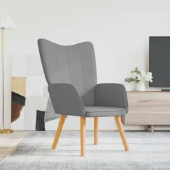vidaXL Sillas-Sillón de relax de tela