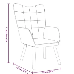 vidaXL Sillas-Sillón de relax de tela