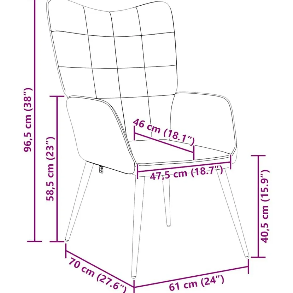 vidaXL Sillas-Sillón de relax de tela gris taupe