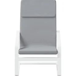 vidaXL Sillas-Sillón de relax de tela gris claro