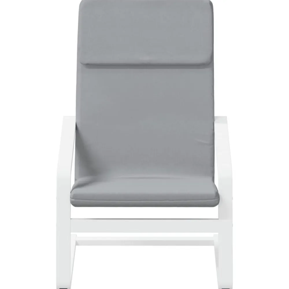 vidaXL Sillas-Sillón de relax de tela gris claro