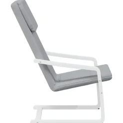 vidaXL Sillas-Sillón de relax de tela gris claro